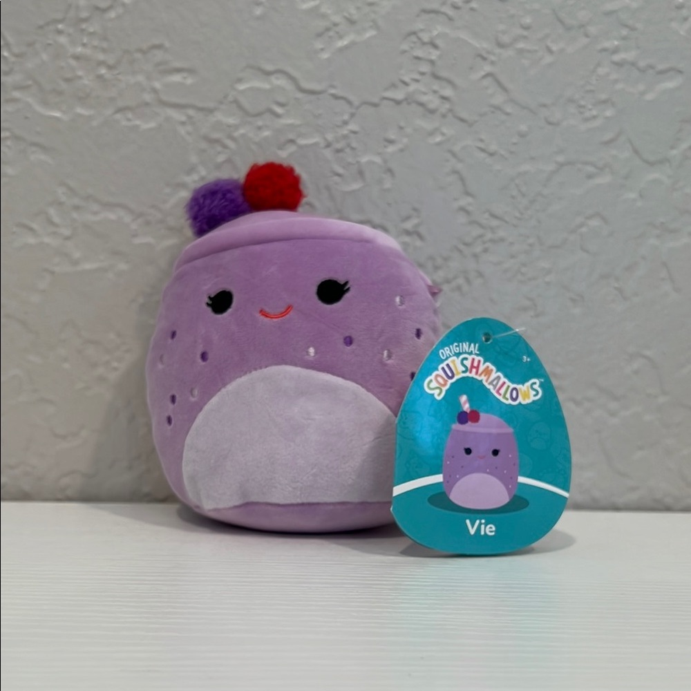 Mini purple drink squishmallow Vie
